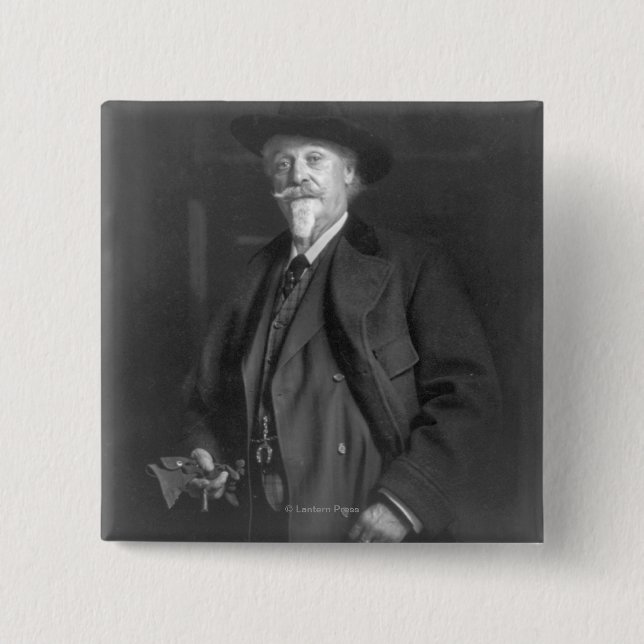 Porträtt i "Buffalo Bill" Cody Knapp (Framsida)