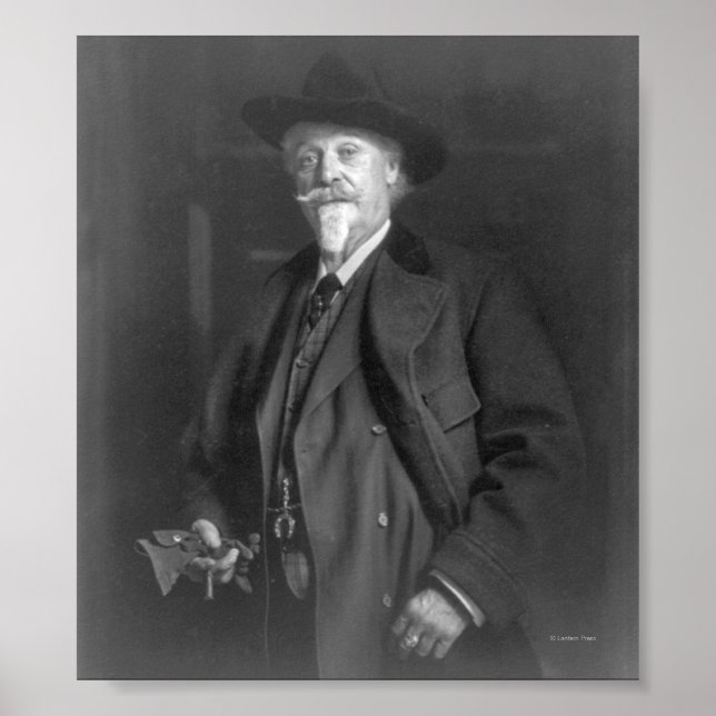 Porträtt i "Buffalo Bill" Cody Poster (Framsidan)