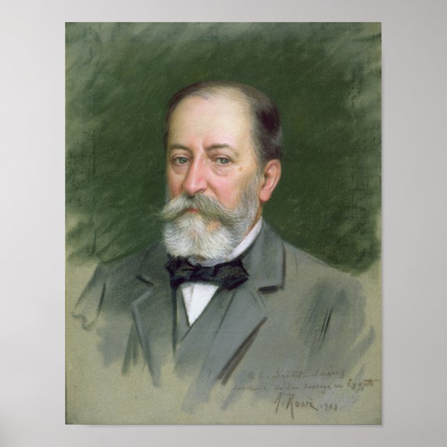 Porträtt i Camille Saint-Saens 1903 Poster (Framsidan)
