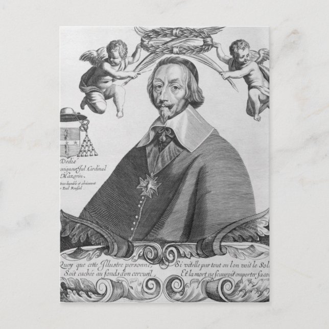 Porträtt i Cardinal de Richelieu Vykort (Framsida)