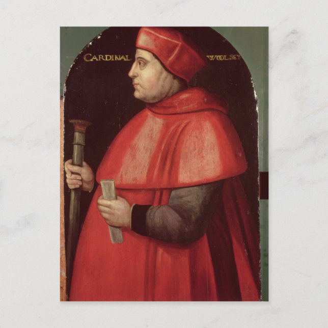 Porträtt i Cardinal Thomas Wolsey Vykort (Framsida)