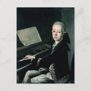 Porträtt i Carl Graf Firmian vid piano Vykort