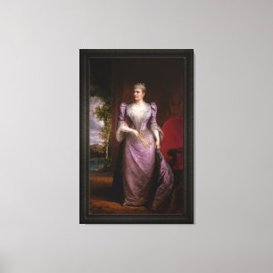 Porträtt i Caroline Scott Harrison Canvastryck