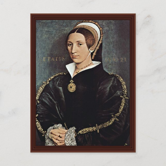 Porträtt i Catarina Howard 5:Kung Henry-makan Vykort (Framsida)