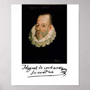 Porträtt i Cervantes Poster