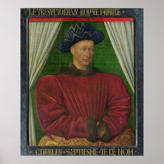 Porträtt i Charles VII, c.1445-50 Poster (Framsidan)
