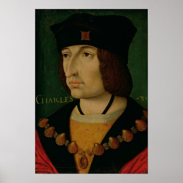 Porträtt i Charles VIII Kung av Frankrike Poster (Framsidan)