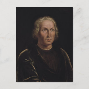 Porträtt i Christopher Columbus Vykort