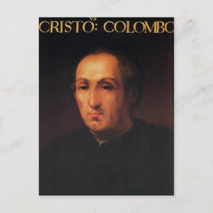 Porträtt i Christopher Columbus Vykort