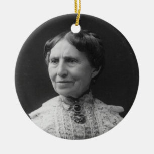 Porträtt i Clara Barton Senare i Life Julgransprydnad Keramik