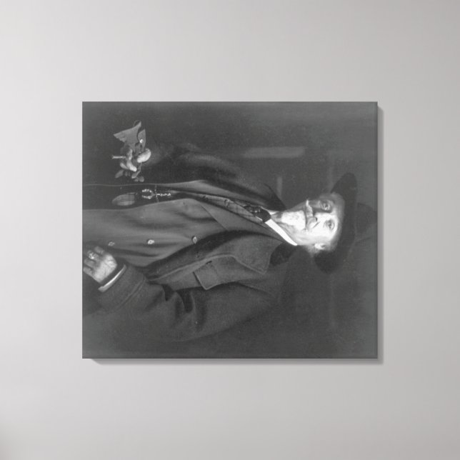 Porträtt i Cody-fotot "Buffalo Bill" Canvastryck (Framsida)