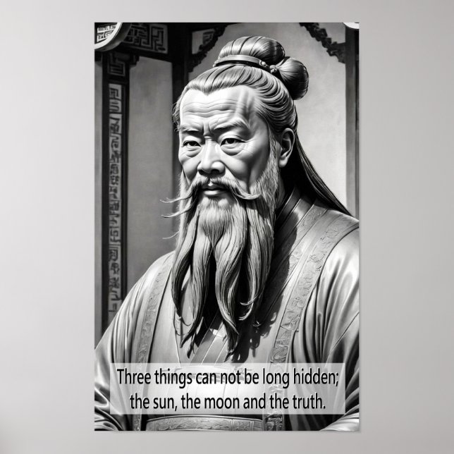 Porträtt i Confucius Poster (Framsidan)