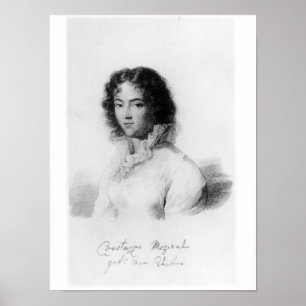 Porträtt i Constanze Mozart 1828 Poster