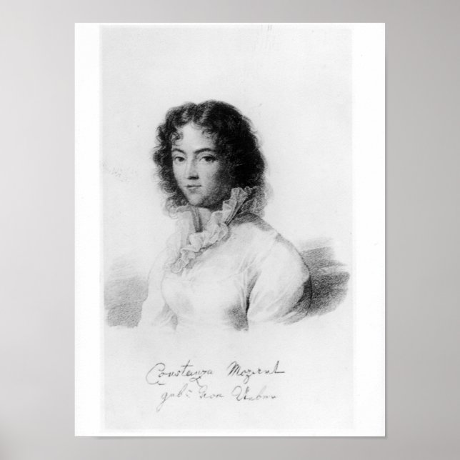 Porträtt i Constanze Mozart 1828 Poster (Framsidan)