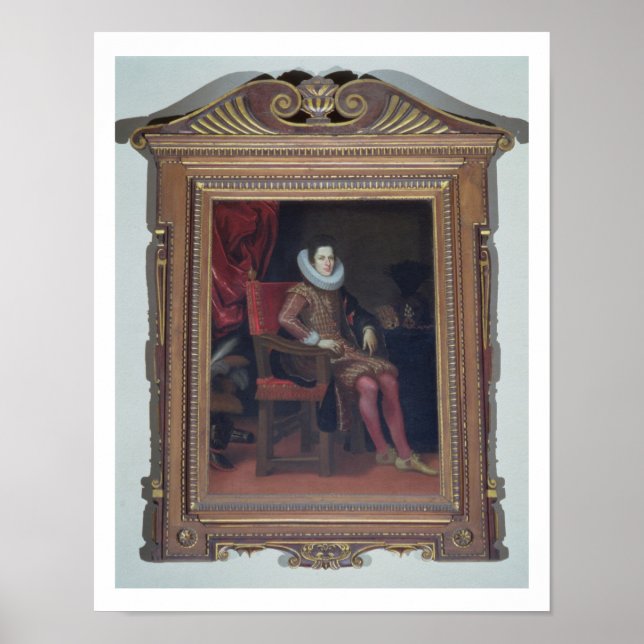 Porträtt i Cosimo II de'Medici (1590-1621) (olja o Poster (Framsidan)