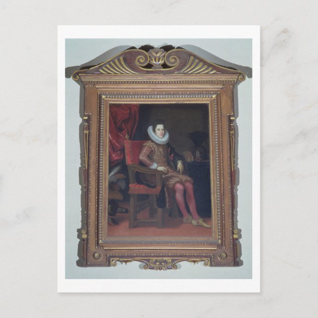 Porträtt i Cosimo II de'Medici (1590-1621) (olja o Vykort (Framsida)