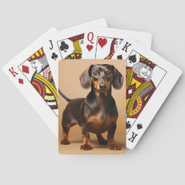 Porträtt i Dachshund Casinokort