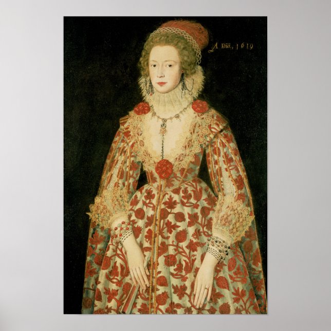 Porträtt i Dam, 1619 Poster (Framsidan)