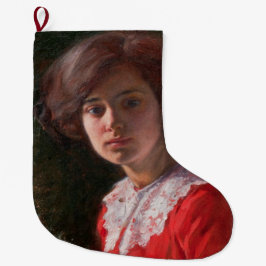Porträtt i Dam (av Elin Danielson-Gambogi) Stor Julstrumpa
