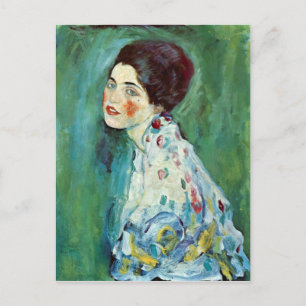Porträtt i Dam av Gustav Klimt Vykort