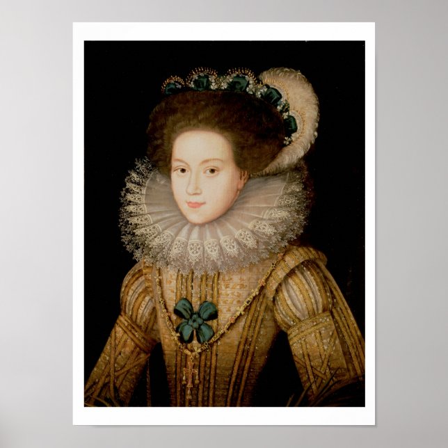Porträtt i Dam, eventuellt Mary Queen of Scots ( Poster (Framsidan)