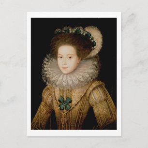 Porträtt i Dam, eventuellt Mary Queen of Scots ( Vykort