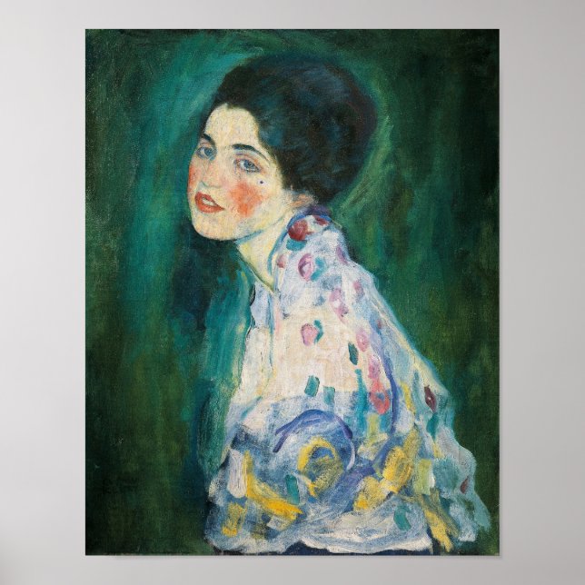 Porträtt i Dam - Gustav Klimt (1916-17) Poster (Framsidan)
