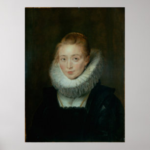 Porträtt i Dam i väntan på Infanta Isabell Poster