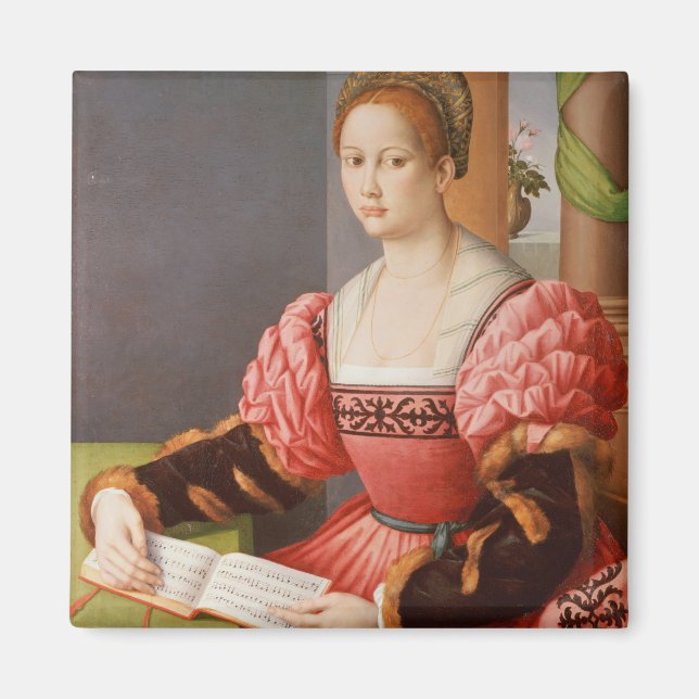 PORTRÄTT i DAM Magnet (Framsidan)