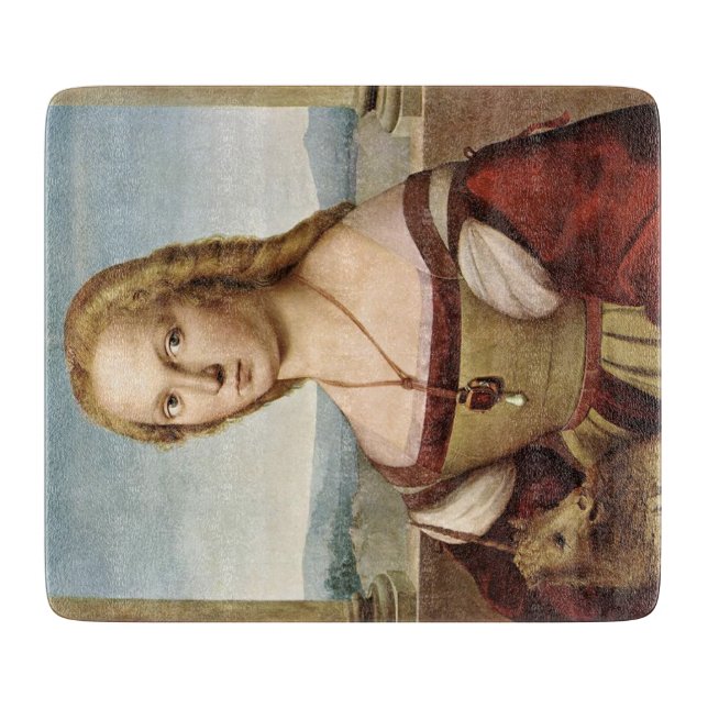 Porträtt i Dam med en Unicorn (Raphael) (Framsidan)