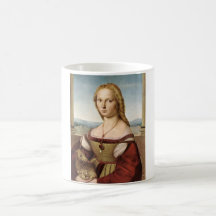 Porträtt i Dam med en Unicorn (Raphael)