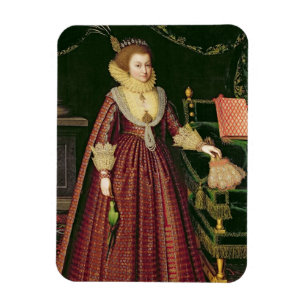 Porträtt i Dam, möjligtvis Elizabeth, Countess o Magnet