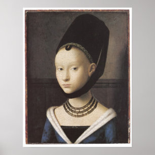 Porträtt i Dam, Petrus Christus Poster