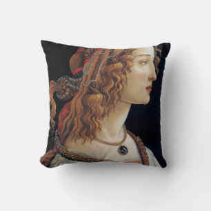 Porträtt i Dam, Sandro Botticelli Kudde
