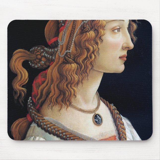 Porträtt i Dam, Sandro Botticelli Musmatta (Framsidan)