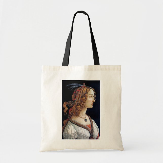 Porträtt i Dam, Sandro Botticelli Tygkasse (Framsidan)
