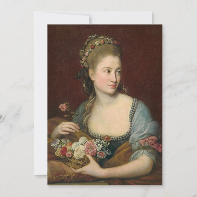 Porträtt i Dam som Flora | Pompeo Batoni (Framsida)