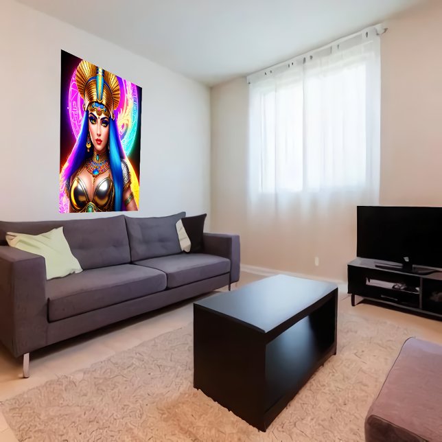 Porträtt i den egyptiska gudinna Isis | AI Art Poster (Skapare uppladdad)