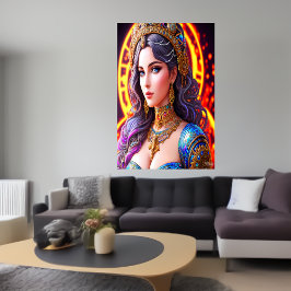 Porträtt i den grekiska gudinna Aphrodite | AI Art Poster