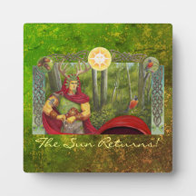 Porträtt i den keltiska eken Kung