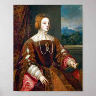 Porträtt i den portugisiska pressen Isabella Poster