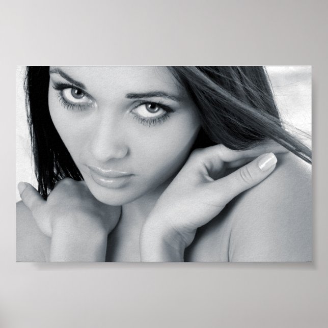 Porträtt i den vackra flickan poster (Framsidan)