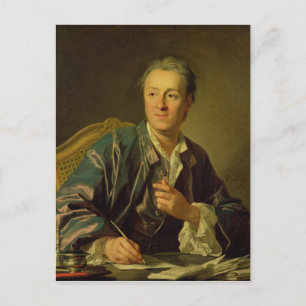 Porträtt i Denis Diderot 1767 Vykort