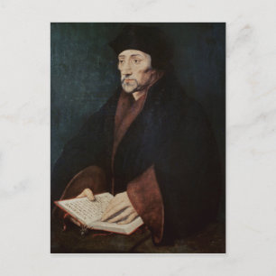 Porträtt i Desiderius Erasmus of Rotterdam Vykort
