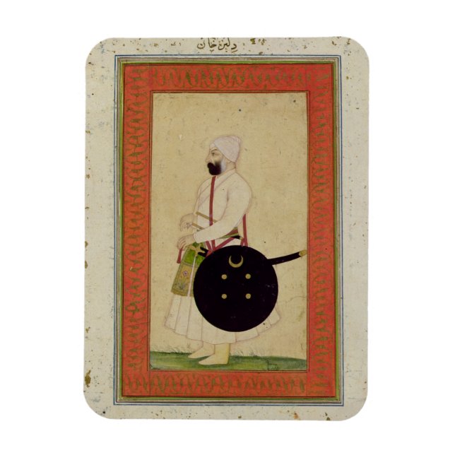 Porträtt i Dilir Khan, c.1760, från Large Cli Magnet (Vertikal)