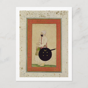 Porträtt i Dilir Khan, c.1760, från Large Cli Vykort