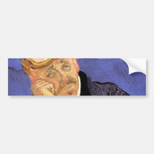 Porträtt i Doktor Gachet av Vincent van Gogh Bildekal