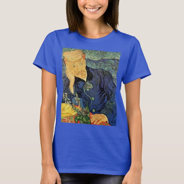 Porträtt i Doktor Gachet av Vincent van Gogh T Shirt (Framsida)