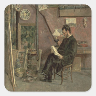 Porträtt i Doktor Martinez, 1878 (olja på arbetsyt Fyrkantigt Klistermärke