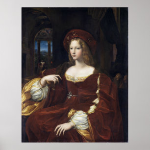 Porträtt i Doña Isabel de Requesens av Raphael Poster